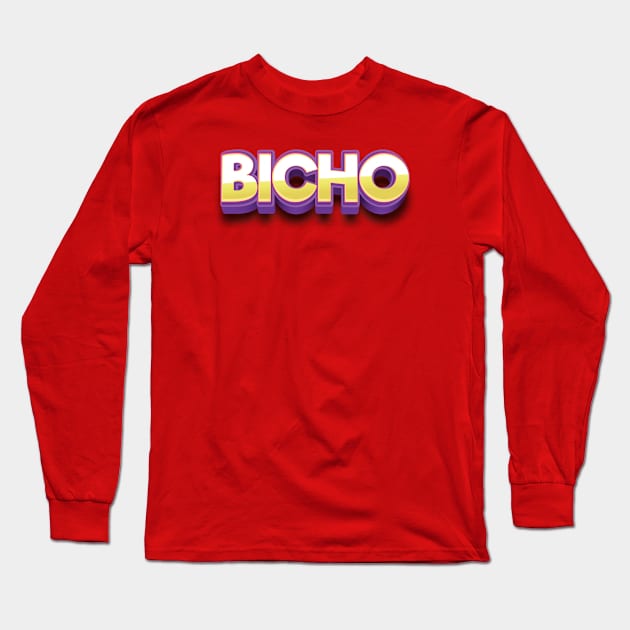 Bicho Long Sleeve T-Shirt by Monster Doodle